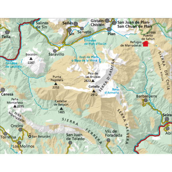 Mapa Cotiella - Peña Montañesa