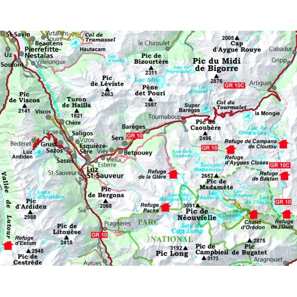Mapa Neouville Gavarnie